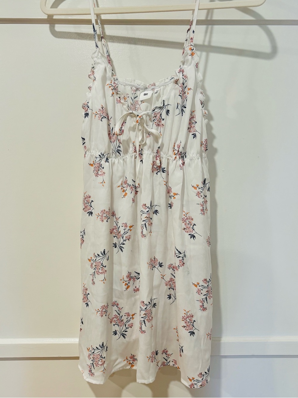 White floral nightgown